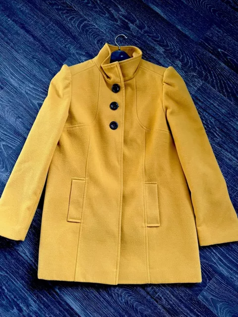 LADIES NEW MUSTARD Coat F F Size 14 4.99 PicClick UK