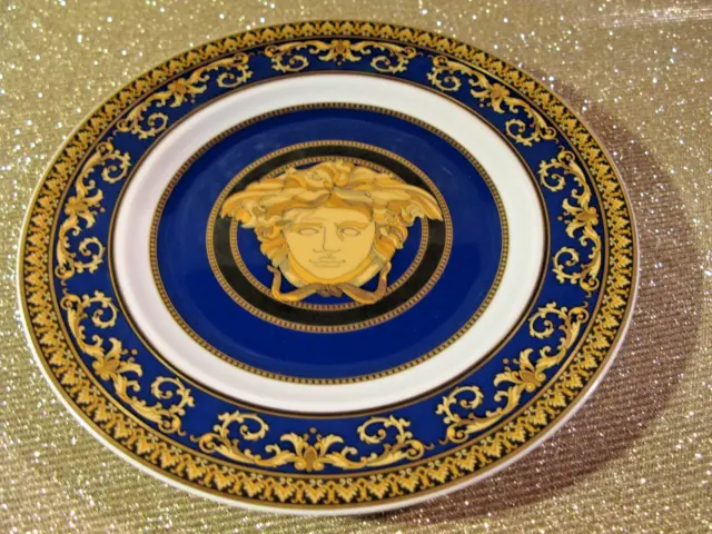 Rosenthal Versace, Medusa Blue, Frühstücks-/Kuchenteller, ca. 18,3 cm