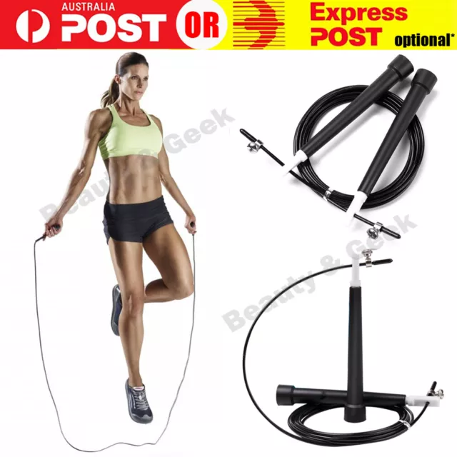 Skipping Jump Rope Speed 3M MMA Boxing Cardio Gym Exercise Fitness PVC CrossFit