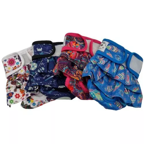 Female Dog Nappies Diapers Pants - Menstrual Senior Physiological Potty Reusable