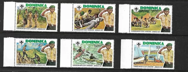 Dominica 1977 Scout Jamboree Jamacia set 6 Complete MUH/MNH as per scan