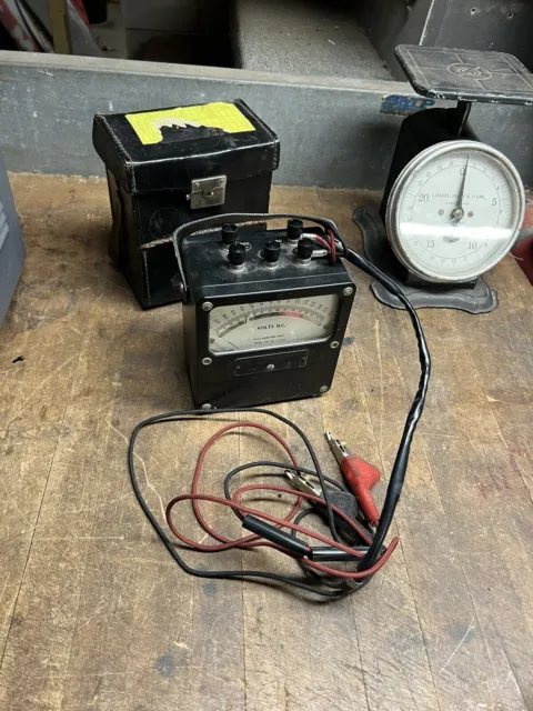 Vintage Telephone Radio Weston Electrical Instrument Voltmeter Volts Tester 931