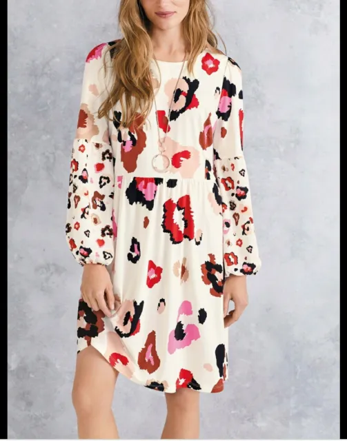 Ladies Next Leopard print Dress Size 14 Bnwt