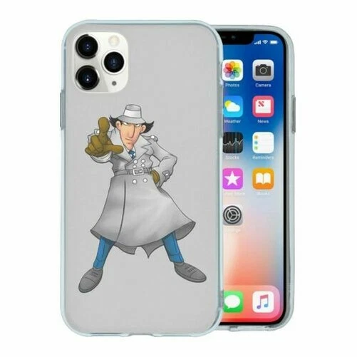 Pour Téléphone Portable TPU Coque Inspecteur Gadget Rétro - T1254