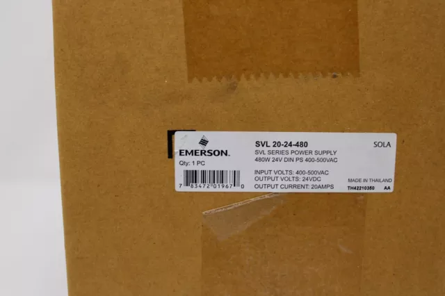 Emerson SVL 20-24-480 SVL Series Power Supply