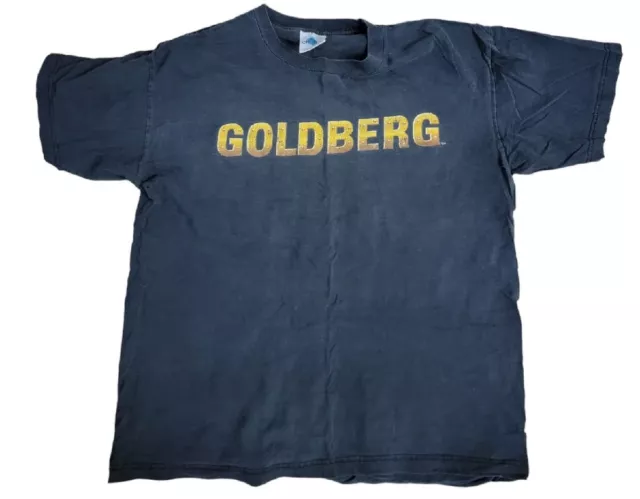 Vintage Goldberg “Who’s Next?” WCW Large T Shirt Double Sided Wrestling
