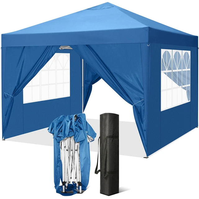 Stabil Pavillon 3x3m Partyzelt Wasserdicht UV-Schutz 50+ Gartenpavillon Festzelt