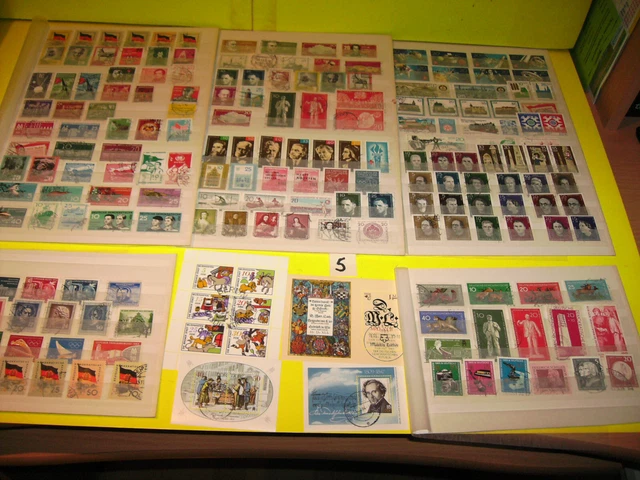 5 ) Briefmarken der DDR, ab 50/60er Jahre  Posten & Lots gestempelt