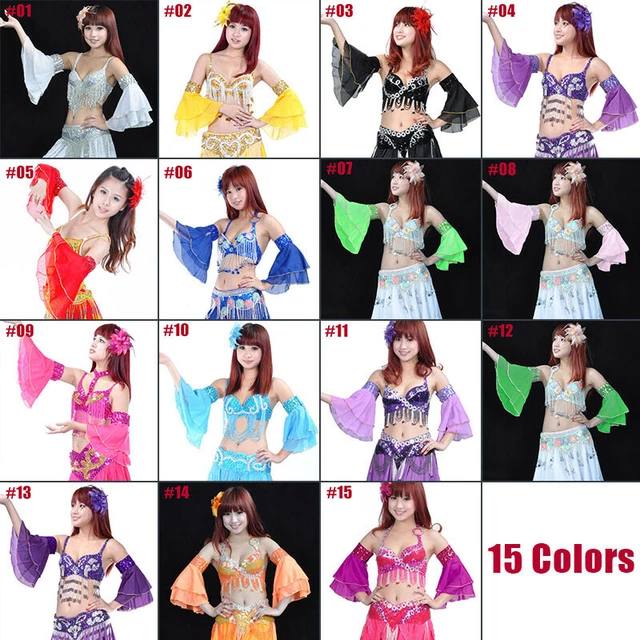 1PC Belly Dance Accessories Sleeves Arm Chiffon Bracelet Adjustable Jewelry