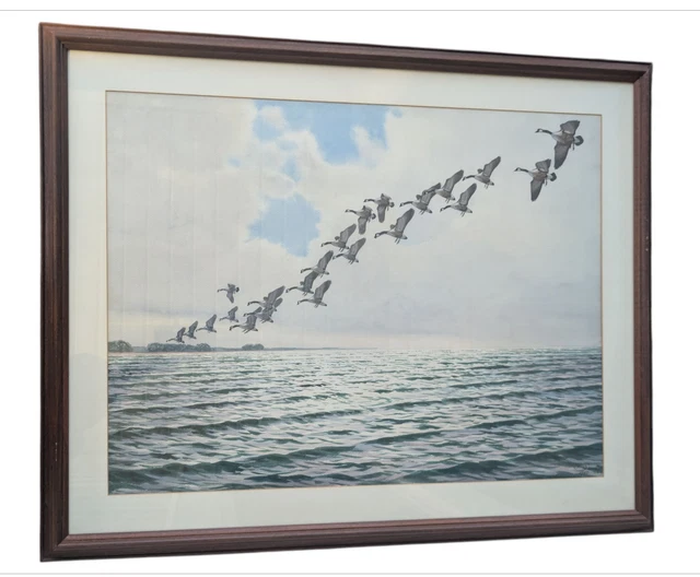 JAMES HAUTMAN FOWL Weather Canvasbacks Print 502/5000 Signed