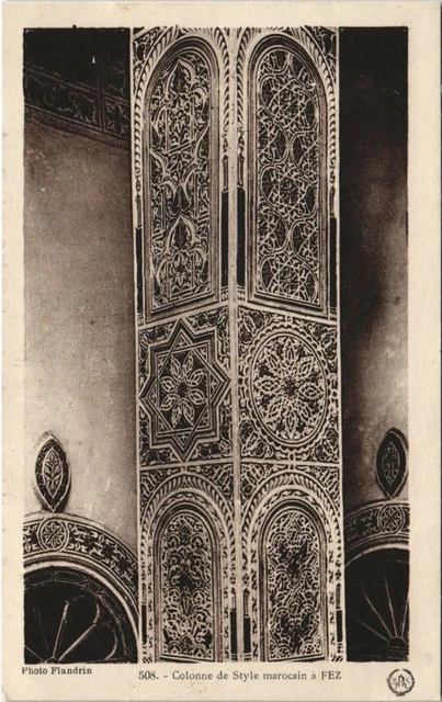CPA AK MAROC FEZ Colonne de Stlye Marocain a FEZ Flandrin (37839)
