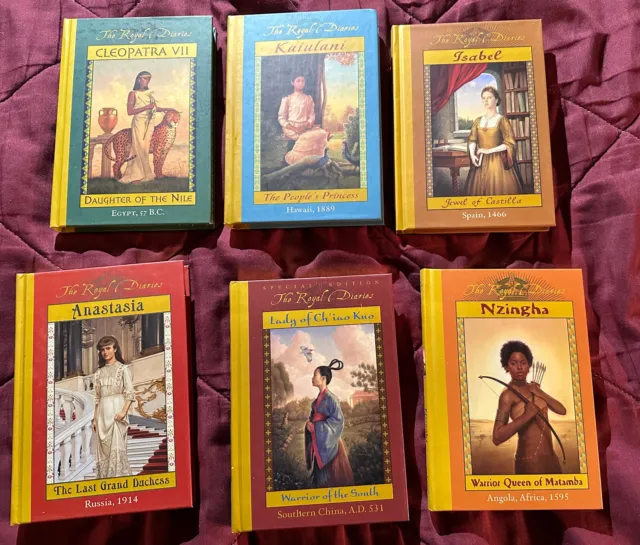 Royal Diaries Mixed Lot of 6 Scholastic Books