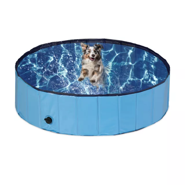 Piscine chien baignoire Accessoire extérieur 120x30 cm pliable Bassin