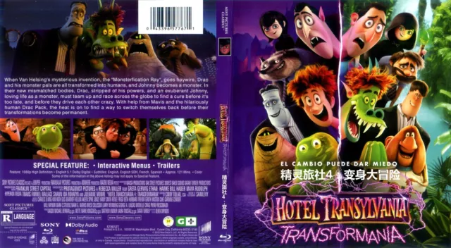 Hotel Transylvania 4: Transformania (2022)-Blu-ray HD Movie 1 Disc All Region