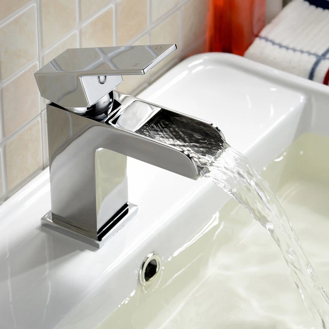 Modernes Becken Mono Wasserfall Mixer Wasserhahn Monoblock Wasserhahn Chrom | Ozon