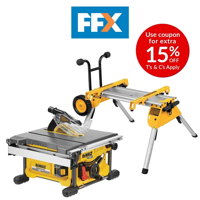 DEWALT DWE7492 240V 250mm Portable 2000w Table Saw Includes 24T