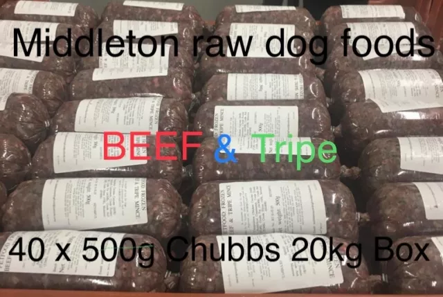 BERRIEWOOD RAW FROZEN Beef Lamb Tripe Mince For Dogs Dogs 44.71