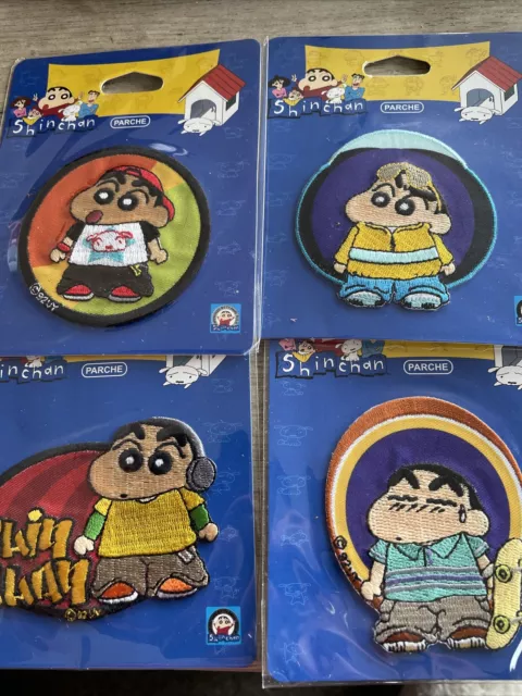 4 Shin Chan Iron On Patches