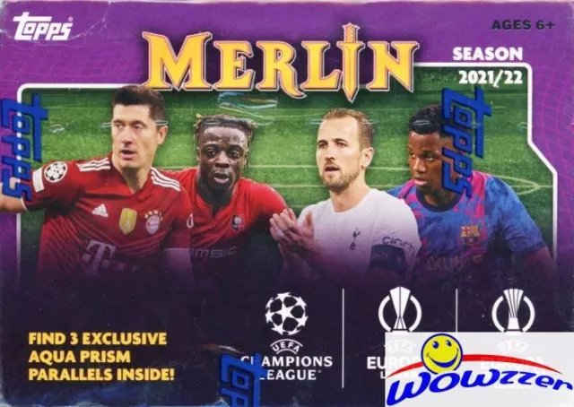 2021/22 Topps MERLIN CHROME UEFA Soccer EXCLUSIVE Factory Sealed Blaster Box