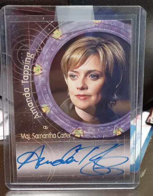 Stargate Sg-1 Season 4 2002 A11 Amanda Tapping Major Samantha Carter Autograph