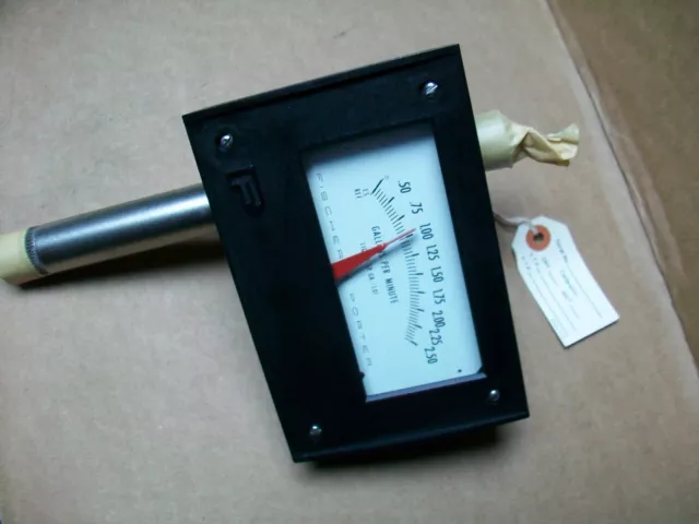 New Fischer Porter Flow Meter Mod. 10A2227A 0-2.50 Gal Per Min