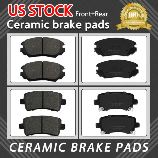 Front Rear Ceramic Brake Pads Set For Buick Lacrosse Regal, Chevy Impala Malibu