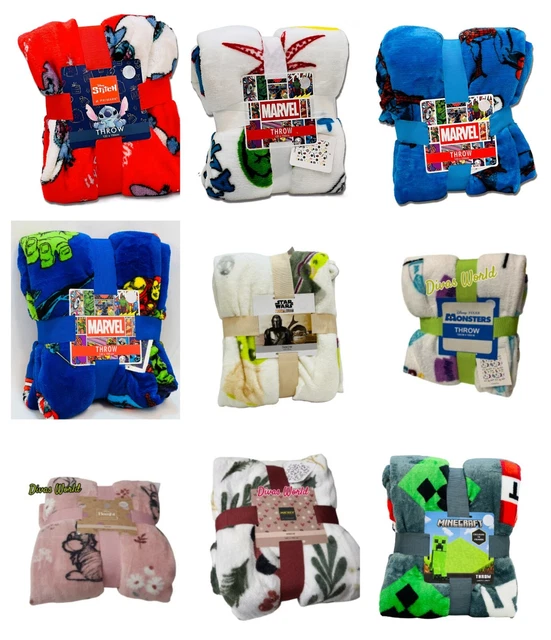 DISNEY LILO AND Stitch Angel Bed Sofa Throw Soft Fleece Blanket New