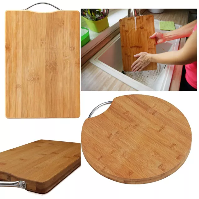 Bamboo Chopping Board for Kitchen Wooden Cutting Board Organic Natural Wood