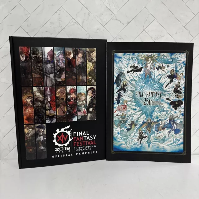 Final Fantasy 25th Anniversary Exhibition Official Brochure + FF Festival 2019