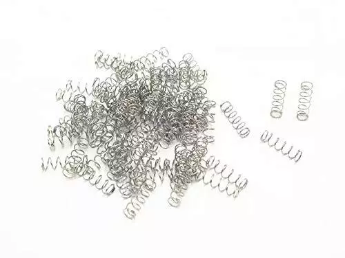 3Mm OD X 0.3Mm Wire Dia 10Mm Long Compression Spring Connectors 100 Pcs &