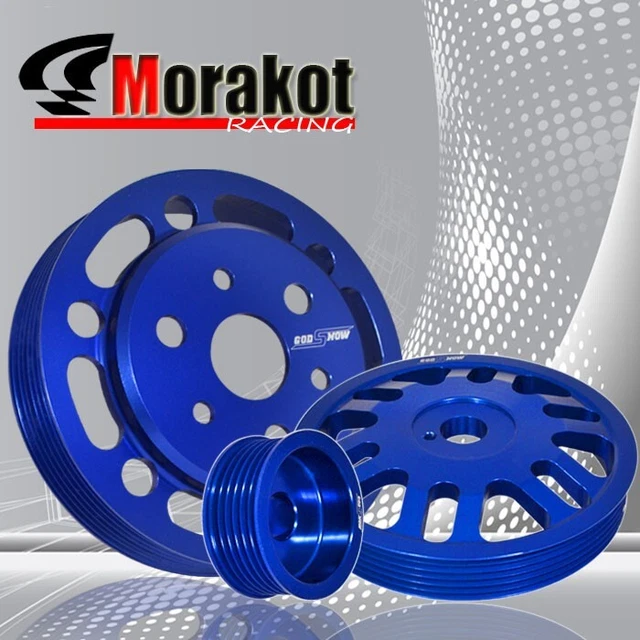 Subaru BRZ/ FRS Engine Aluminum Crank Pulley+Water Pump and Alternato Kit Blue