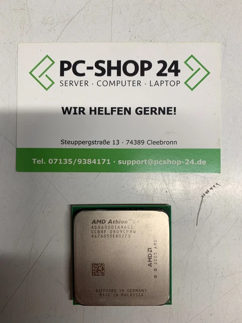 Processeur AMD Athlon 64 X2, 2 Cœurs, 3.0 GHz, Socket AM2 - Occasion Fonctionnel
