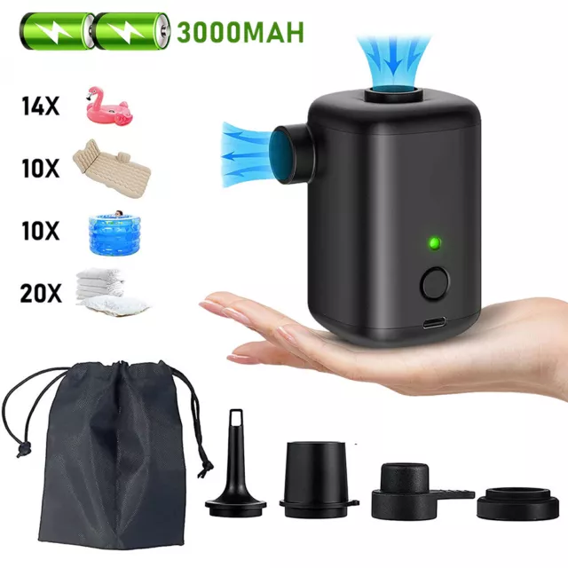 Mini Electric Air Pump for Outdoor USB Charging Design Inflatable Camping Mat