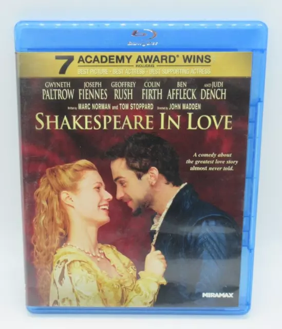 Shakespeare In Love Blu-Ray Movie, Gwyneth Paltrow, Joseph Fiennes, Colin Firth