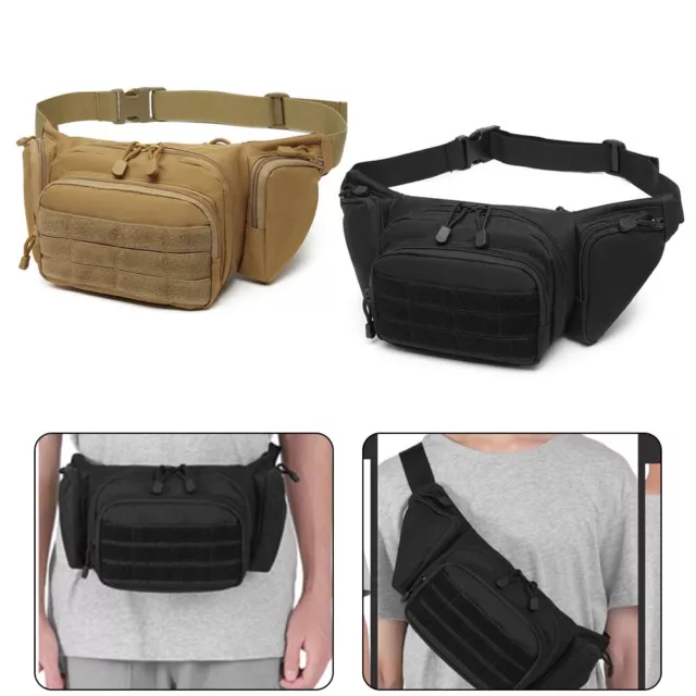 Outdoor Waist Bag with Multiple Wearing Methods Adjustable Shoulder Strap