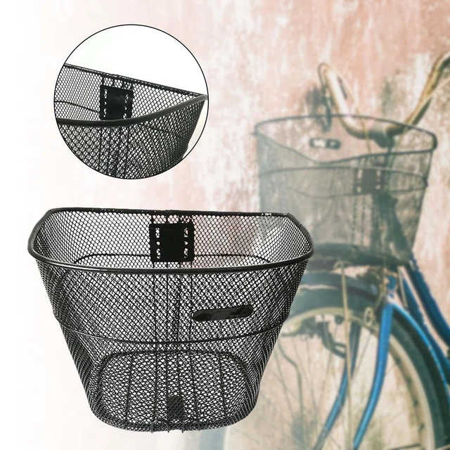 Perfeclan Panier De Vélo électrique Monté à L'avant, Conception De Verrouillage Avec Couvercle, Résistant à L'eau, Boîte De Rangement Robuste De 10kg Pour, Gris-Noir