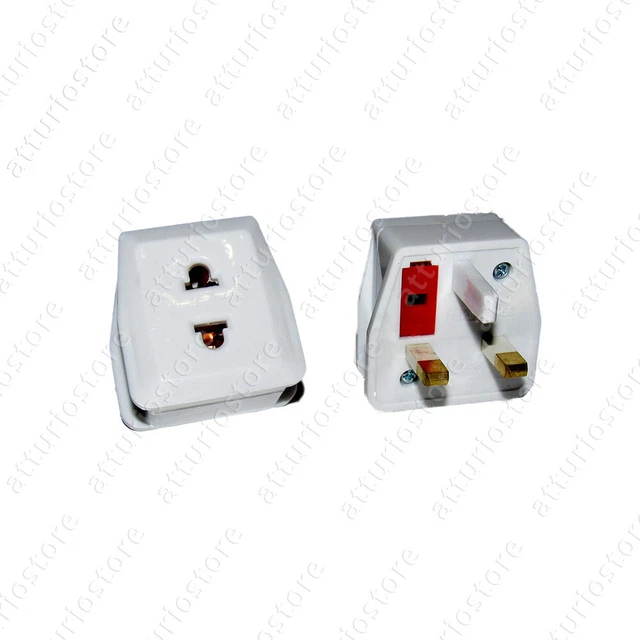 Adaptateur De Réseau de Voyage Anglais Italien Américain Sans Sol 13A 110V