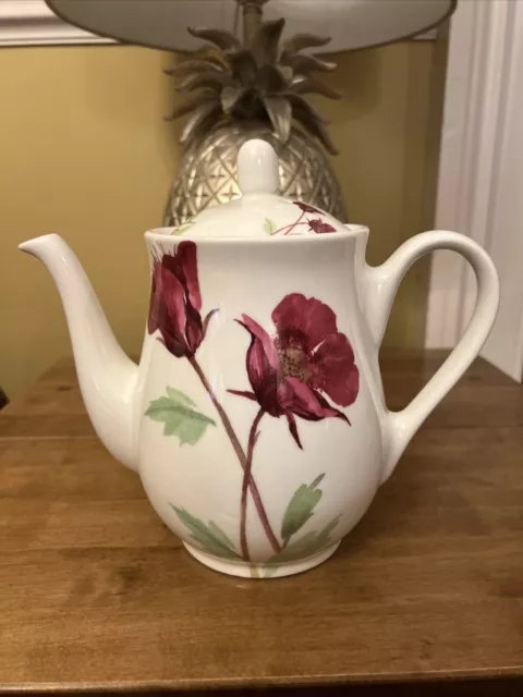 Marlborough bone china tea Pot By Ransat Ceramics Leona Pattern Floral