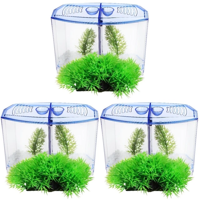 3 Sets Aquatic Plants: Pvc Plastic Fish Tank Live Aquarium Freshwater
