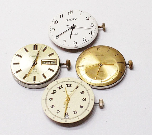 Lot De 25 Cadrans De Montre Vintage - Ancien Stock Horloger Années 70 - Occasion