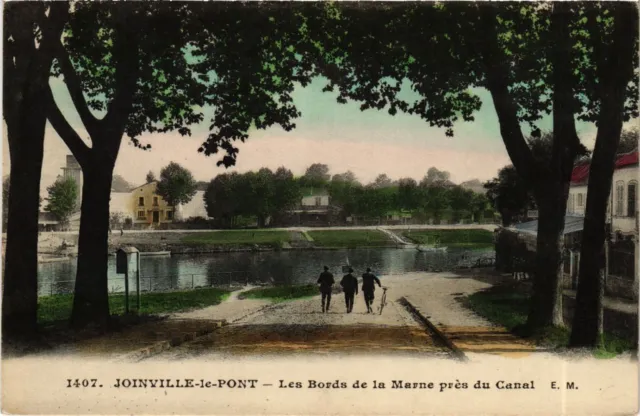 CPA JOINVILLE-le-PONT - Les Bords de la Marne pres du Canal (659582)