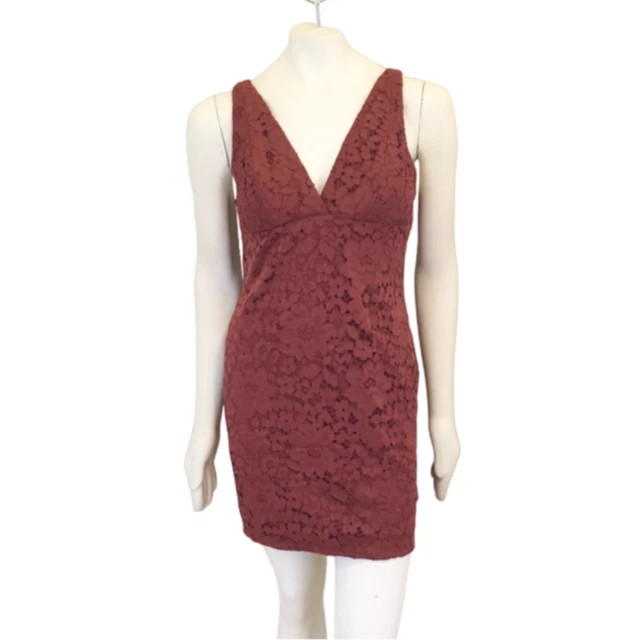 Topshop red clearance lace dress