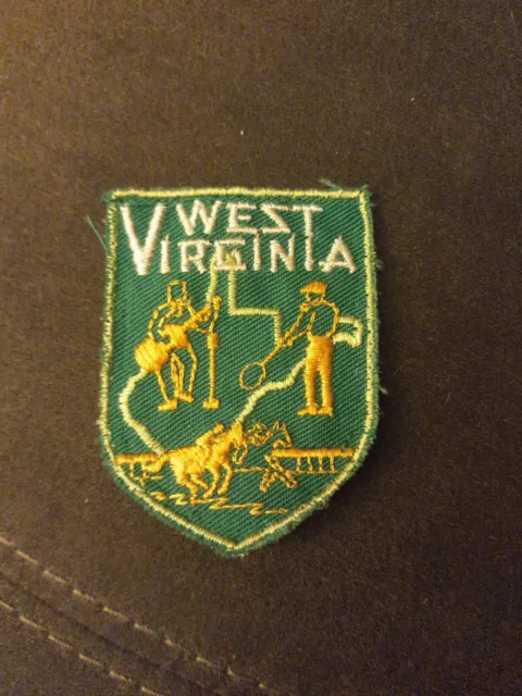 Vintage West Virginia Patch State Souvenir Travel Horse Racing Music Fishing