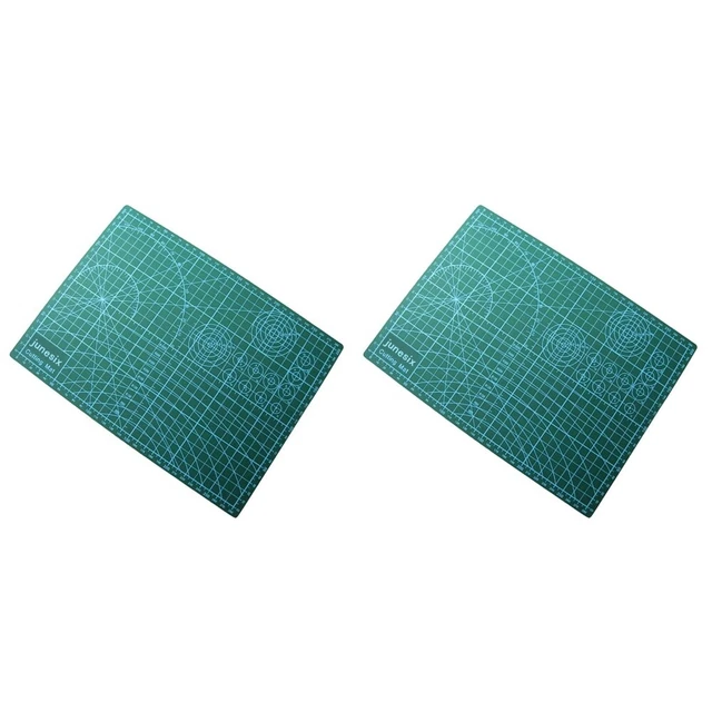 2 piezas Estera de corte PVC antideslizante profesional permanente para