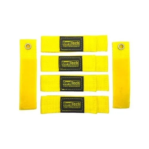 CordTech Anchor Storage Straps With Grommet - 6 Pack - UK BRAND