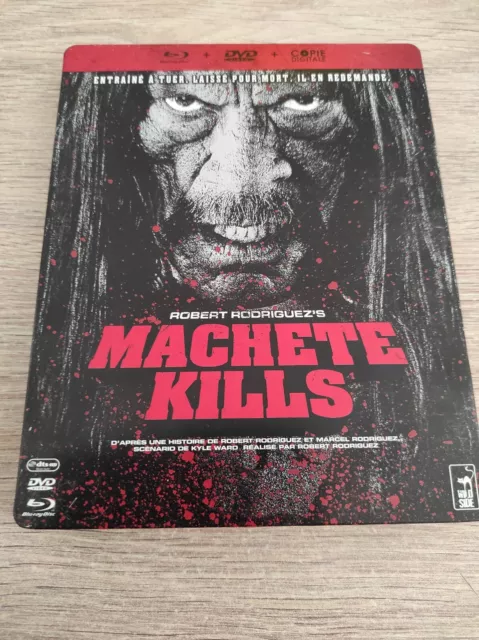 * Steelbook Bluray+ Dvd :  Machete Kills - Dvd Et Blu-Ray En Tres Bon État