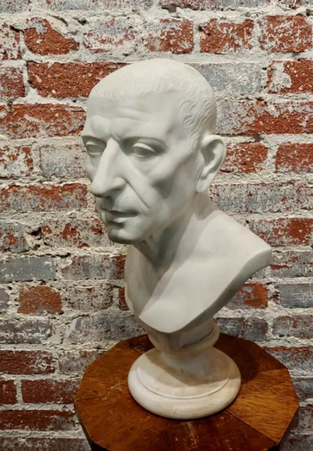 18th century Marble Bust of a Roman Patrician-Grand Tour c.1780s