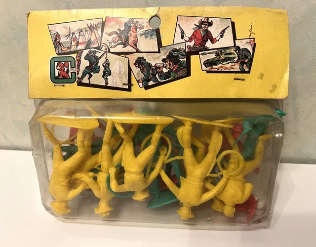Blister figurine vintage jouet Bazar Cowboy set 70' jeu de foire wild Far west - Jeux & Jouets