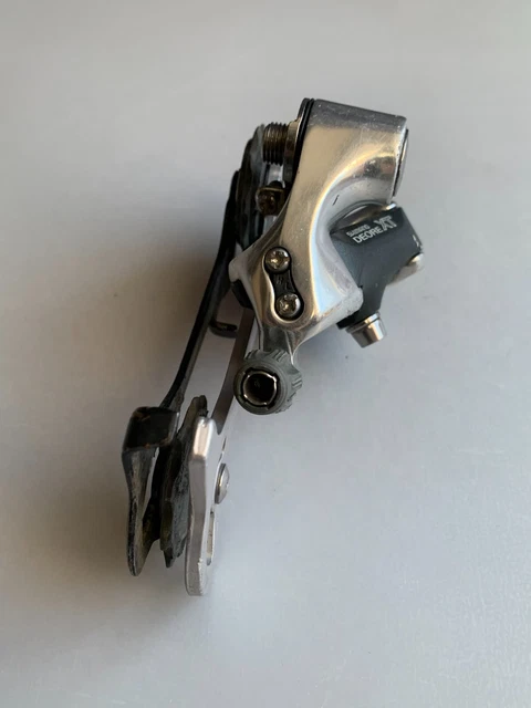 Dérailleur Arrière Vintage Shimano Deore XT RD-M737 8 Vitesses - Long Cage, Argenté, Occasion