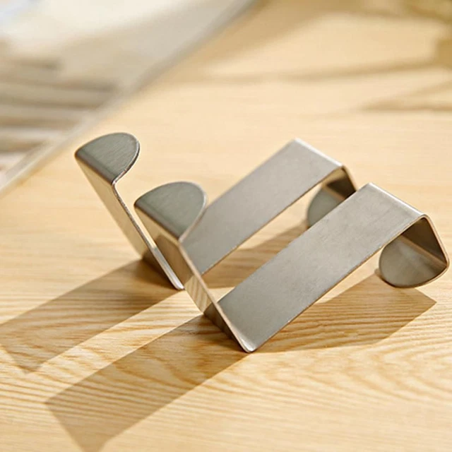 2pcs Over Door Hook Stainless Kitchen Cabinet Clothes Hanger Organizer Holder